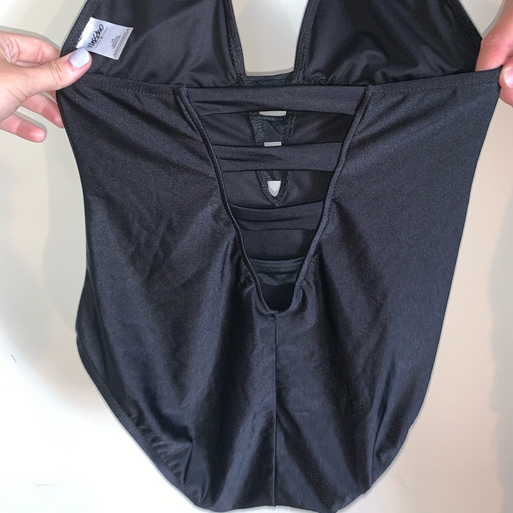 Black One-Piece Bathing Suit